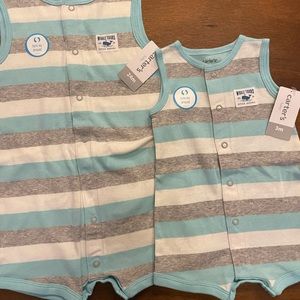 Carter’s rompers-brother & me
